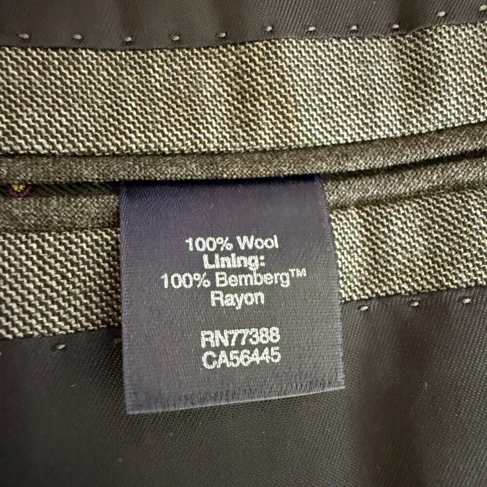 J. Crew Ludlow Slim-Fit Suit Jacket Sport Coat Blazer Mens 38R Gray Italian Wool